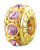 ZABLE June Gold/Sterling Silver Birthstone Bead Charm BZ-3055