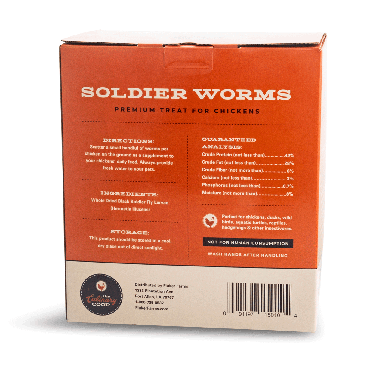 Dried Soldier Fly 5lb Bulk Box - Chickens Dried Soldier Fly 5lb Bulk Box - Chickens