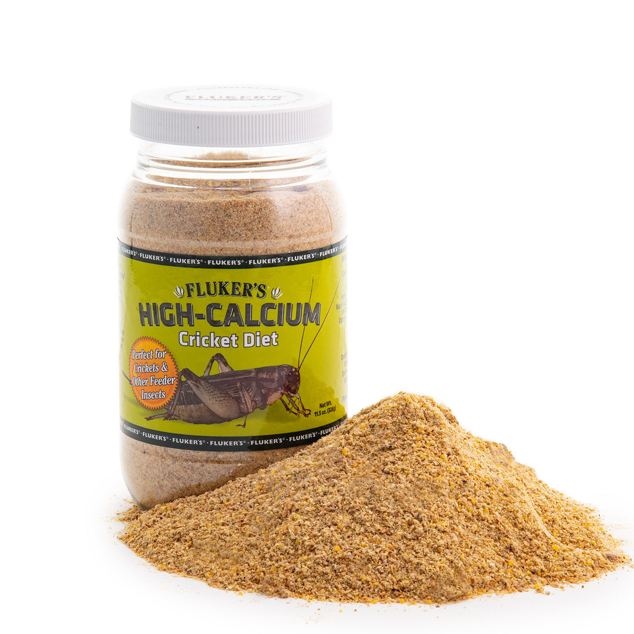 Fluker's High Calcium Cricket Diet - Front of Pack Image with product displayed in front of packaging, small size