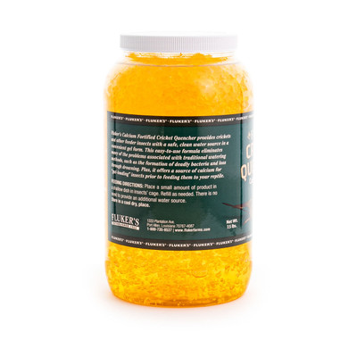 Cricket Quencher Calcium Fortified, side of product, bulk 7.5lbs