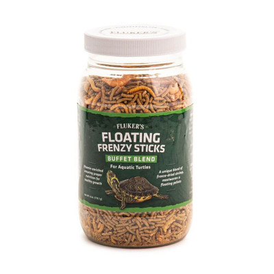 Floating Frenzy Sticks Buffet Blend for Aquatic Turtles   6 oz Front
