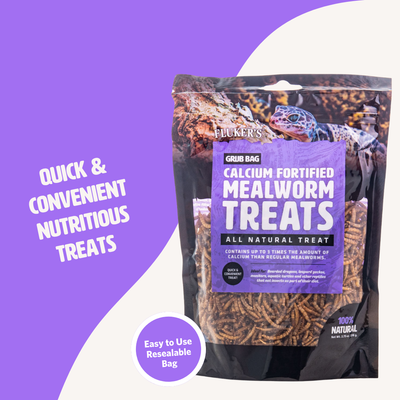 Grub Bag Dried Mealworms Fortified with Calcium
