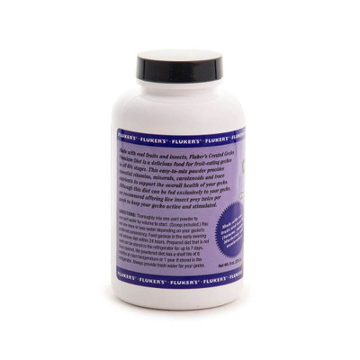 Premium Crested Gecko Diet - Fruit and Insect Flavor  8oz  Back
