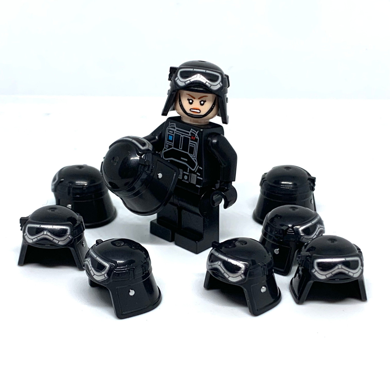 Imperial Army Helmets for Empire Minifigures Mud Troopers AT-ST Drivers (Black)