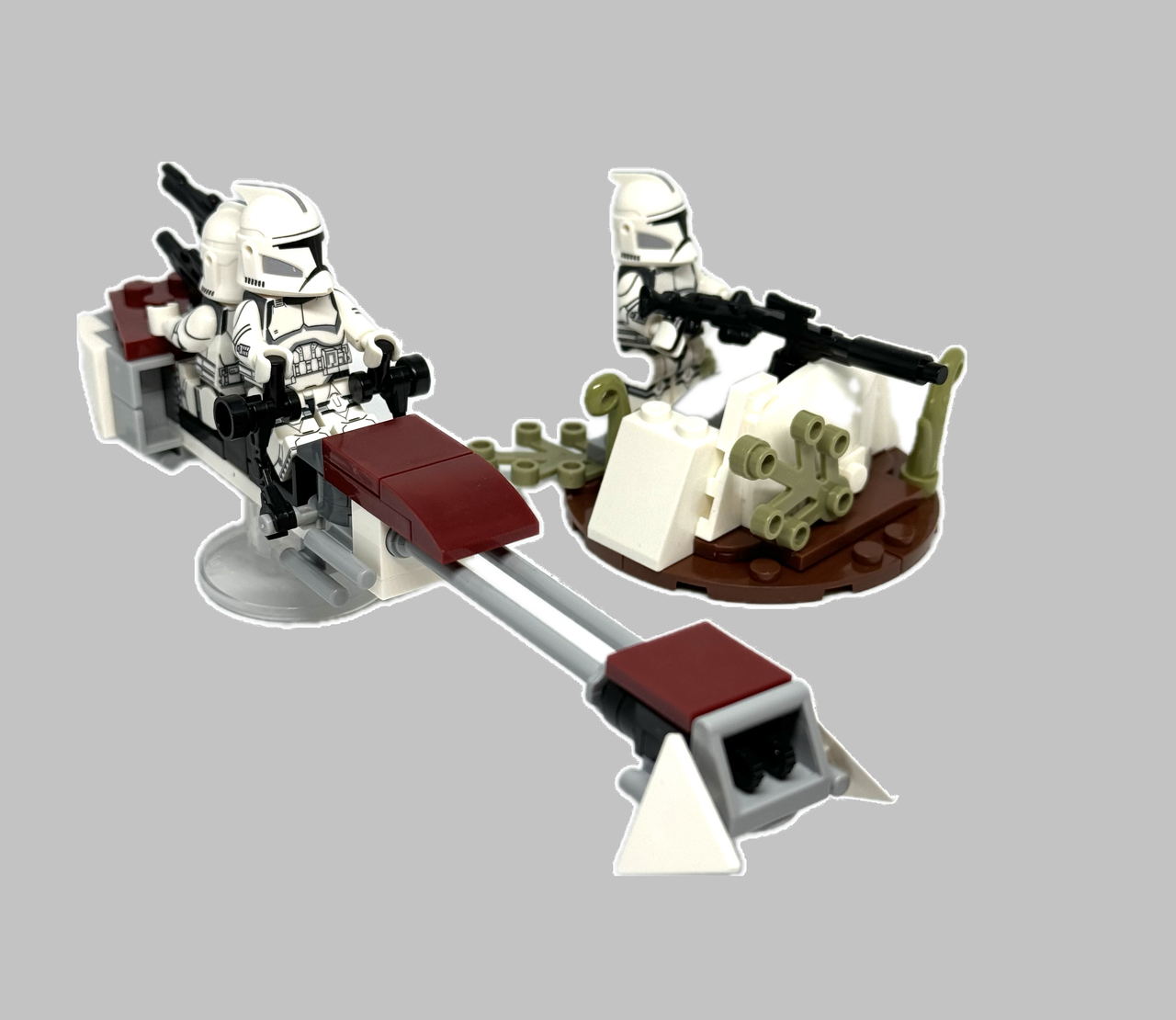 Sameucami Battle Pack Star Wars Barc Speeder and Clone Trooper