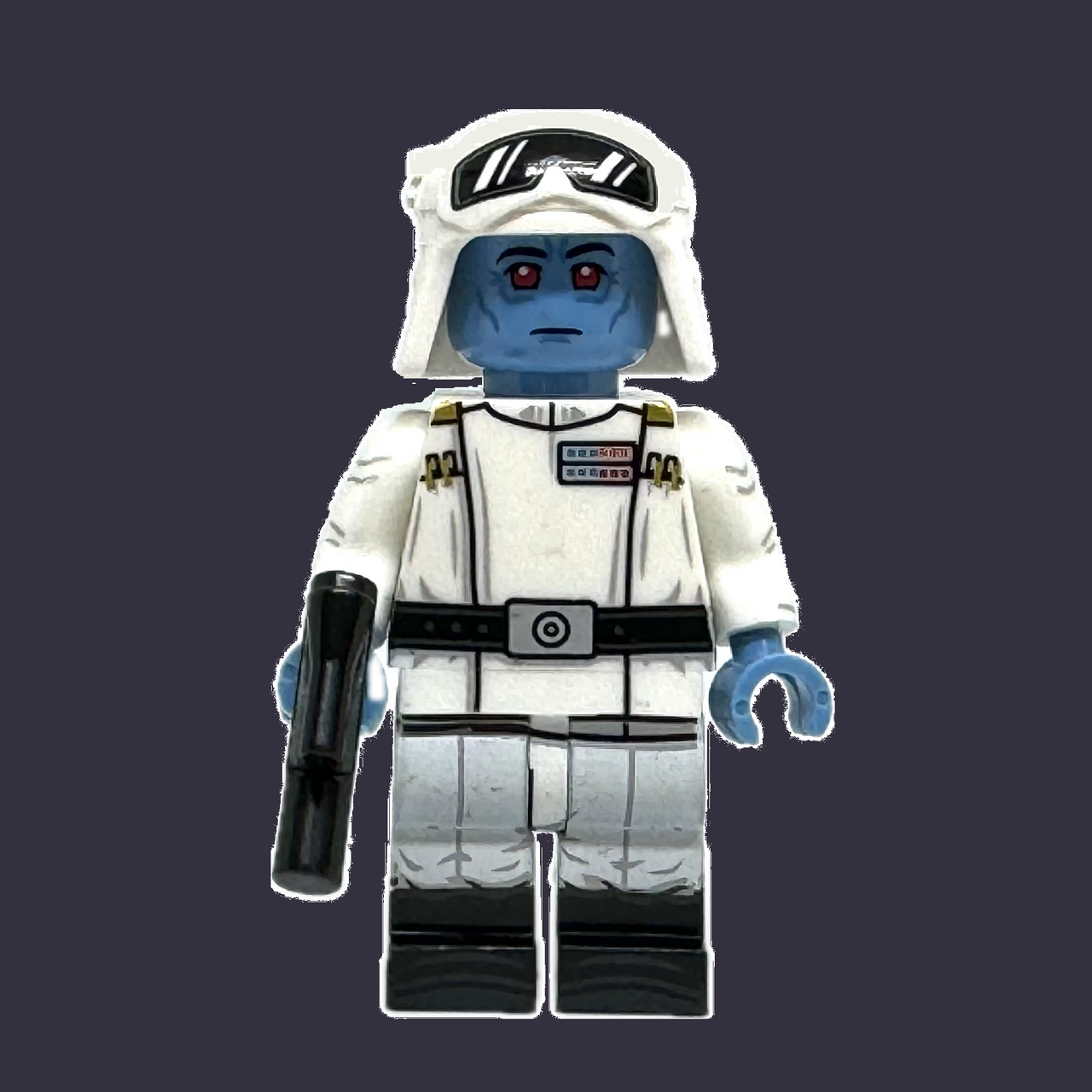 Admiral★アドミラル★9.5型★美品★スタッフ(WH×SILVER) Commander Thrawn Minifigure with Helmet Star Wars Rebels