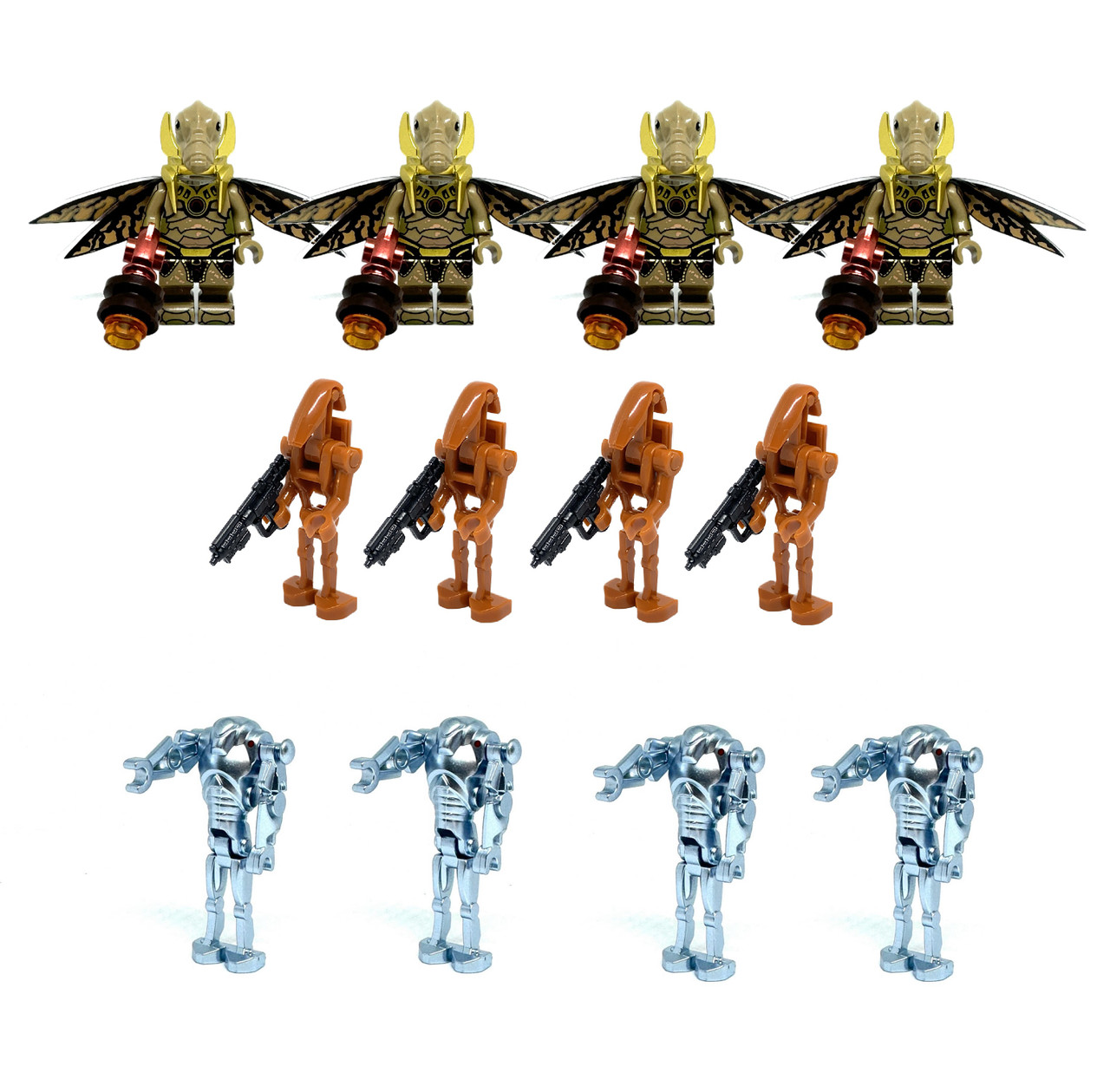 Geonosis CIS Battle Pack Star Wars Attack of the Clones Minifigures Super Battle Droids, B-1s, Geonosians
