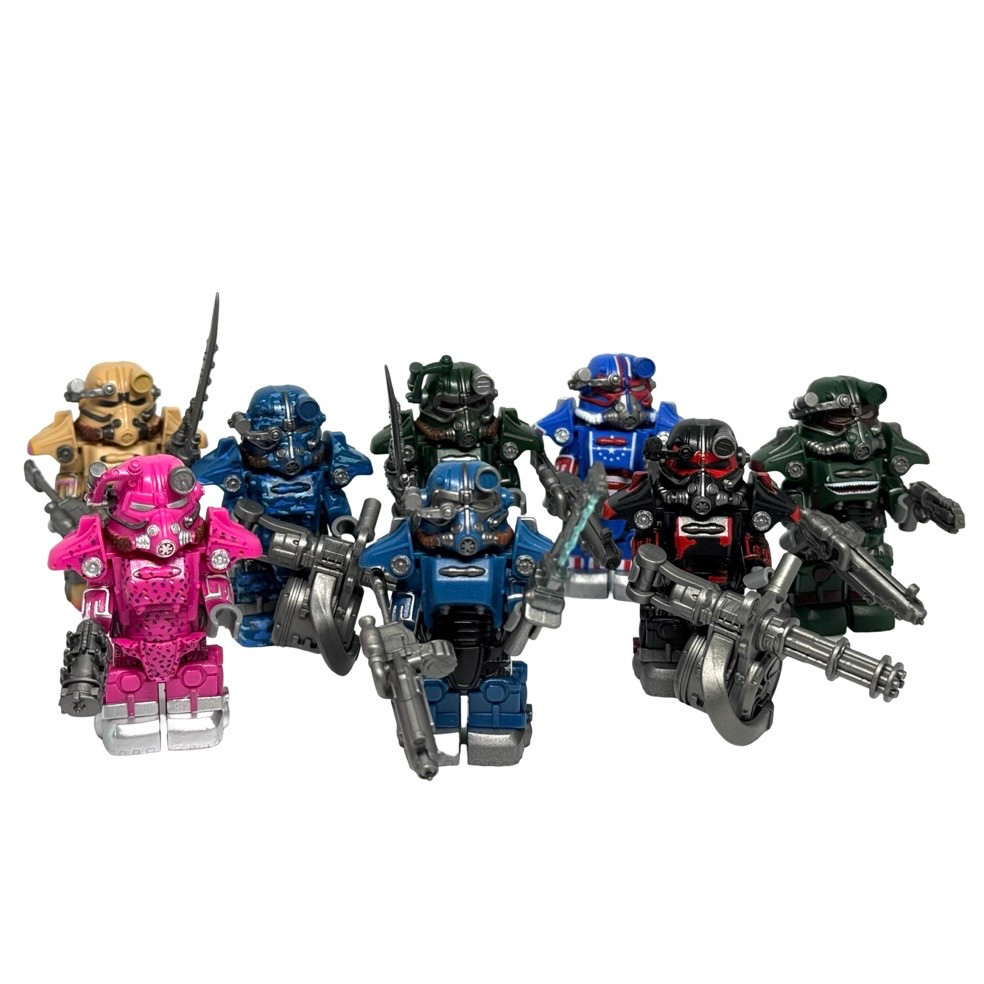Fallout T-45 Power Armor Minifigures Hot Rod Minutemen Brotherhood