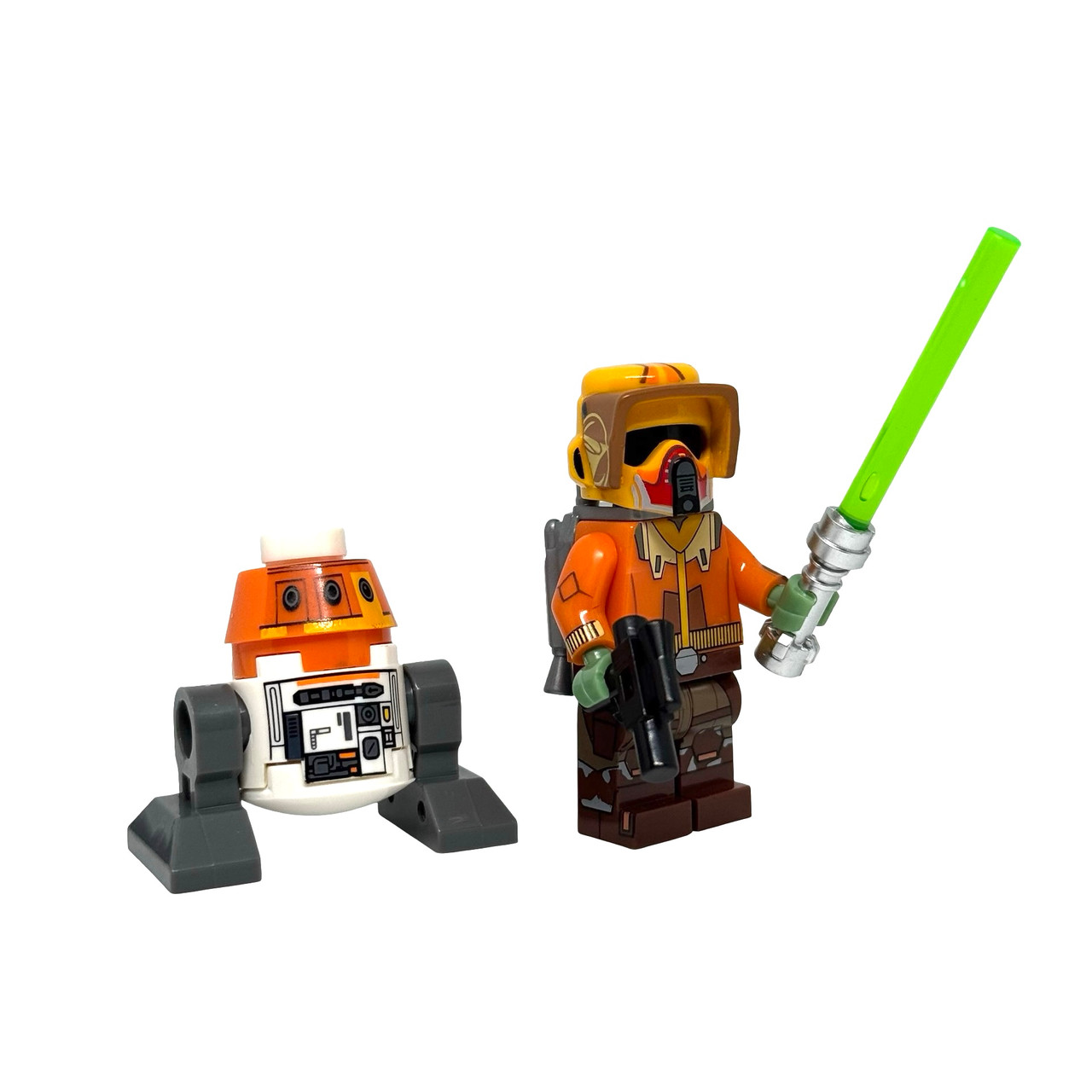 Ezra Bridger and Chopper Minifigures Star Wars Rebels Jedi and