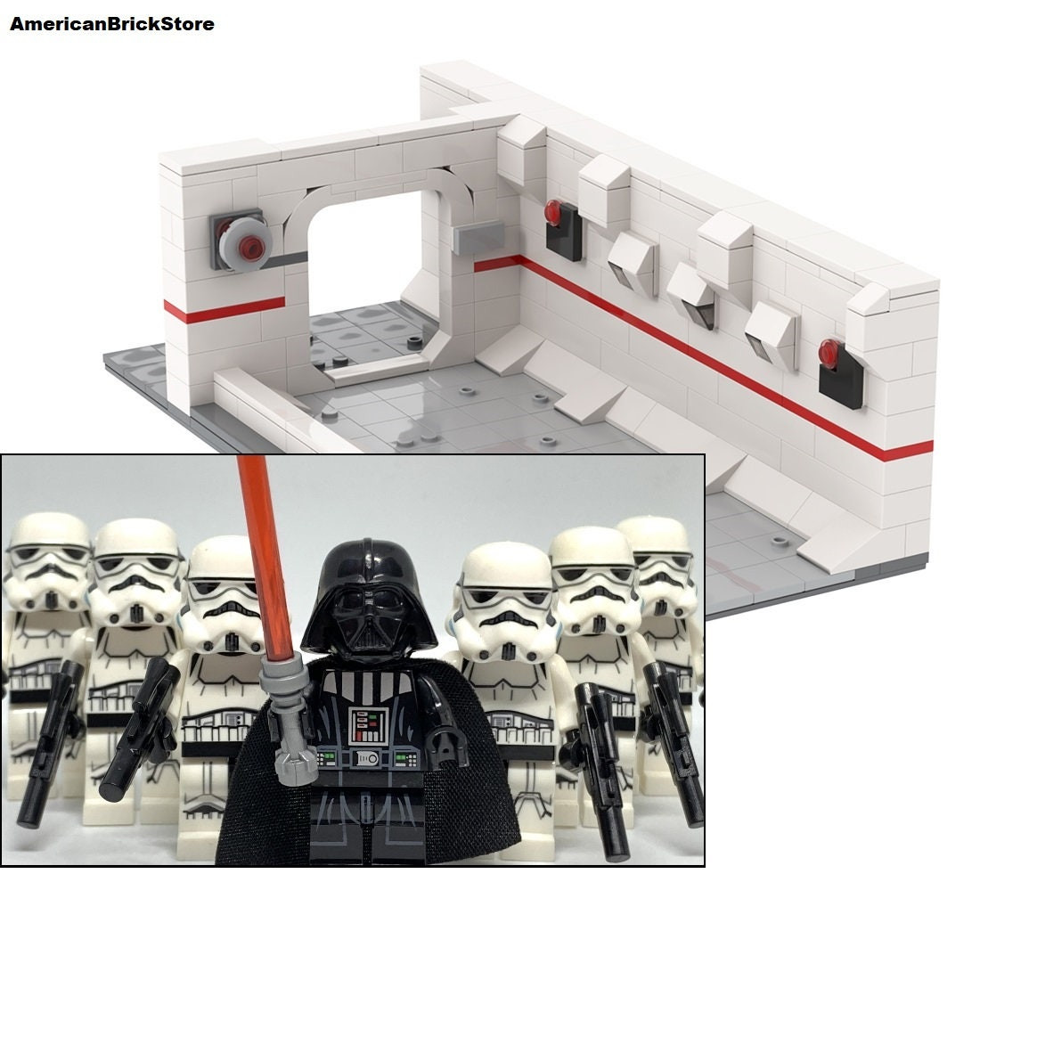 Star Wars Tantive IV Building Set with Darth Vader and Stormtrooper Minifigures Hallway Boarding Party
