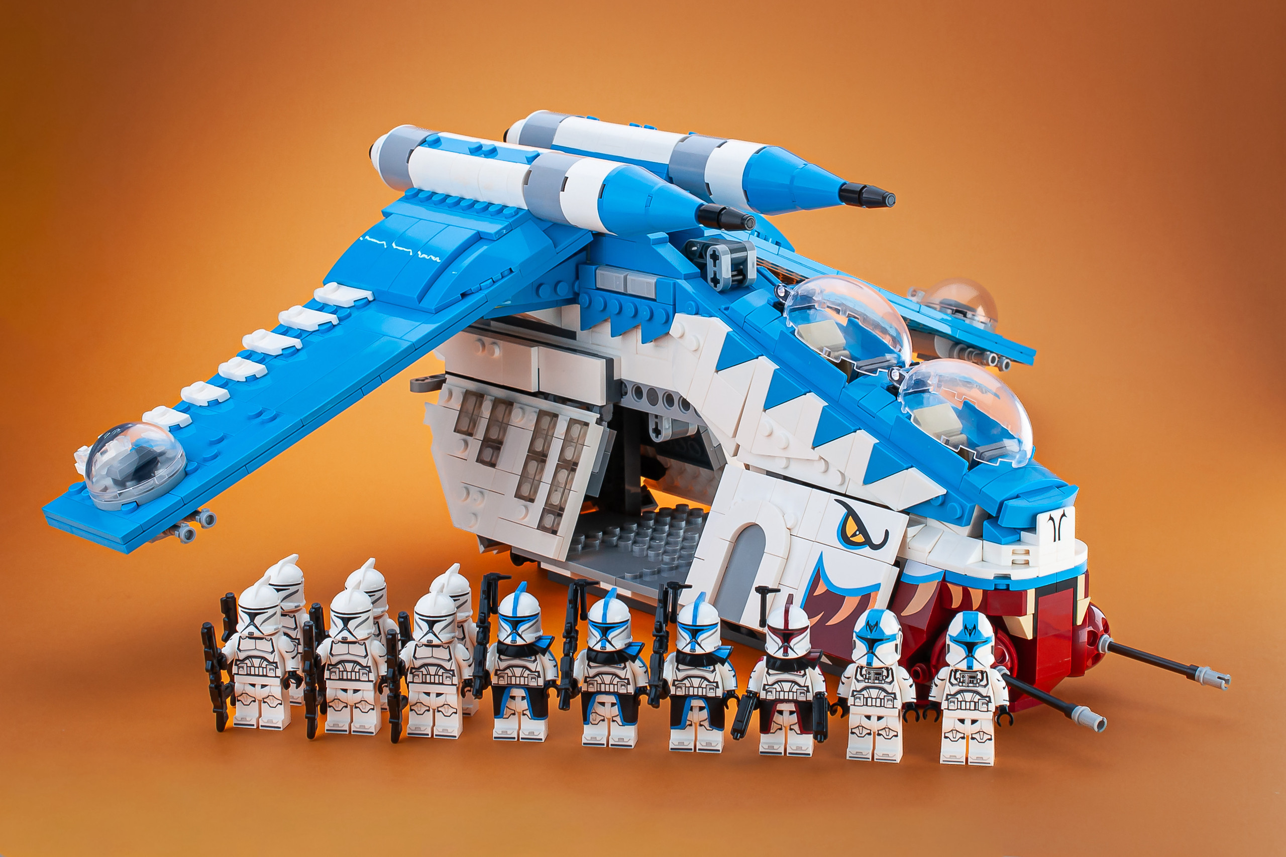 Muunilinst 10 Clone Gunship Building Set