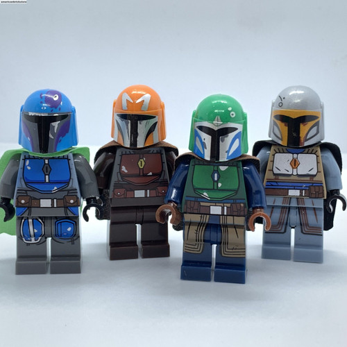 4 Death Watch Mandalorian Minifigures Star Wars Mandalorian Death Watch Warriors