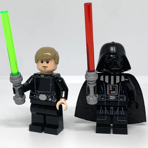 Luke Skywalker and Darth Vader Minifigures Star Wars Return of the Jedi Duel Luke Skywalker and Darth Vader Minifigures Star Wars Return of the Jedi Duel