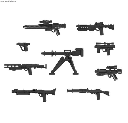 Imperial Blasters for Star Wars Stormtrooper Minifigures E-11 T-21 E-web SE-14r E-22 E-11D