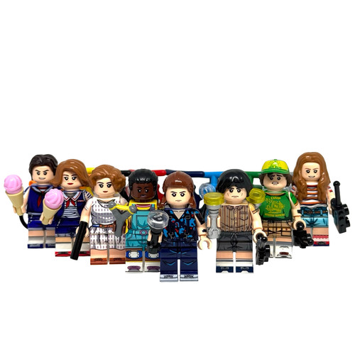 Stranger Things Minifigure Set of 8Mike Nancy Eleve