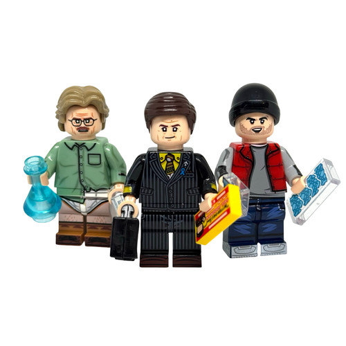 Walter Jesse and Saul Goodman Breaking Bad Minifigure Set of 3