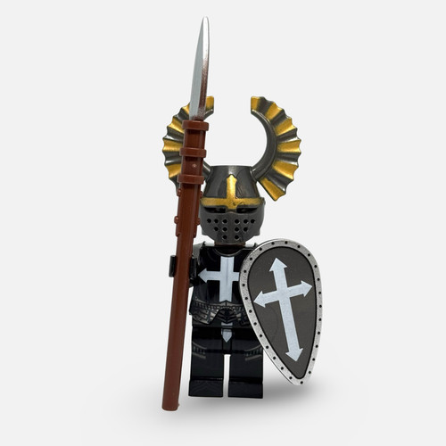 Hospital Knight Minifigure with Spear and Shield