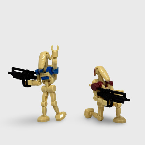 Posable B-1 Battle Droids with E-5 Blasters - Security Droid and Pilot Droid Army Builders