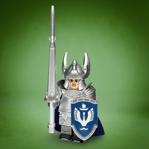 Gondor Swan Knight Minifigure Lord of the Rings With Lance