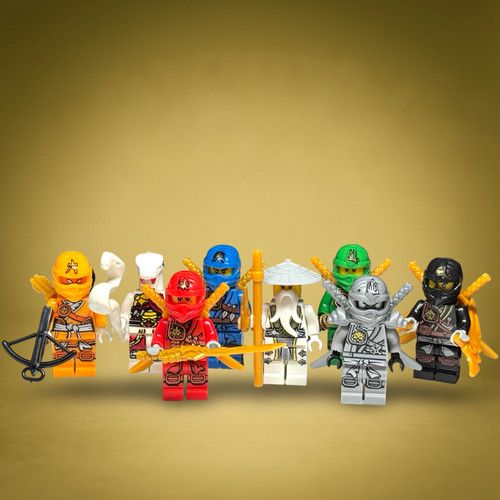 Ninjago Minifigure Set - Master Wu Pythor Kai Zane Jay Lloyd Arin