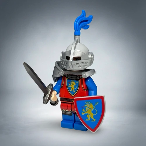 Lion Knight Castle Warior Minifigure with Sword Shield