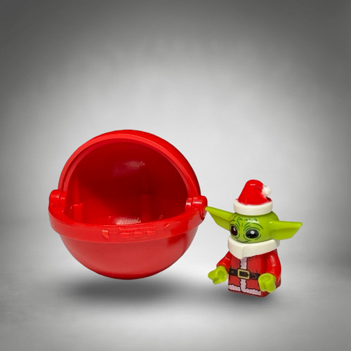 Christmas Baby Yoda in Pram Minifigure Holiday