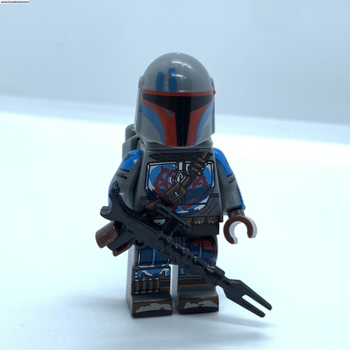 Death Watch Minifigure Star Wars Mandalorian Death Watch Warrior (Blue/grey)