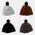 Minifigure Capes - Black, Dark Brown, Reddish Brown, White