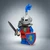 Lion Knight Castle Warior Minifigure with Sword Shield