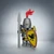 Crow Knight Minifigure Armored Castle Warrior