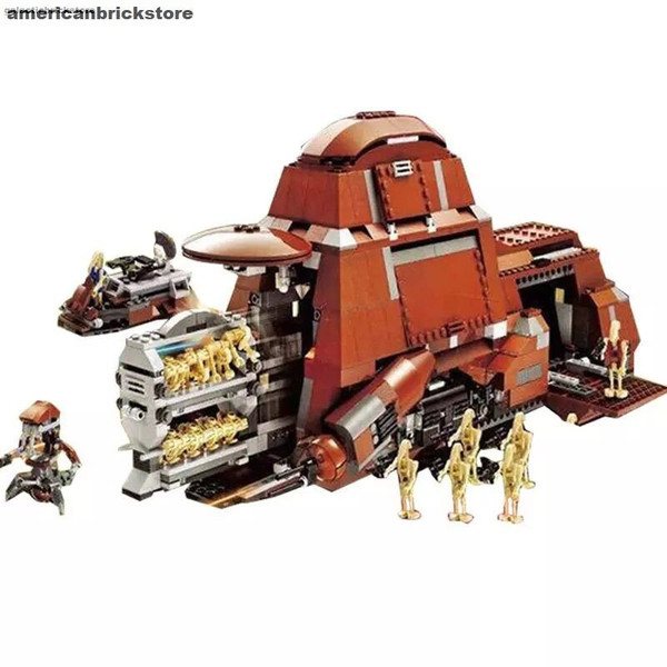 Star Wars Trade Federation MTT Droid Tank Building Set with Battle Droid and Droideka Minifigures