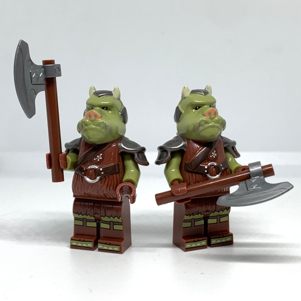 2 Gamorrean Guard Minifigures Star Wars Jabba's Palace