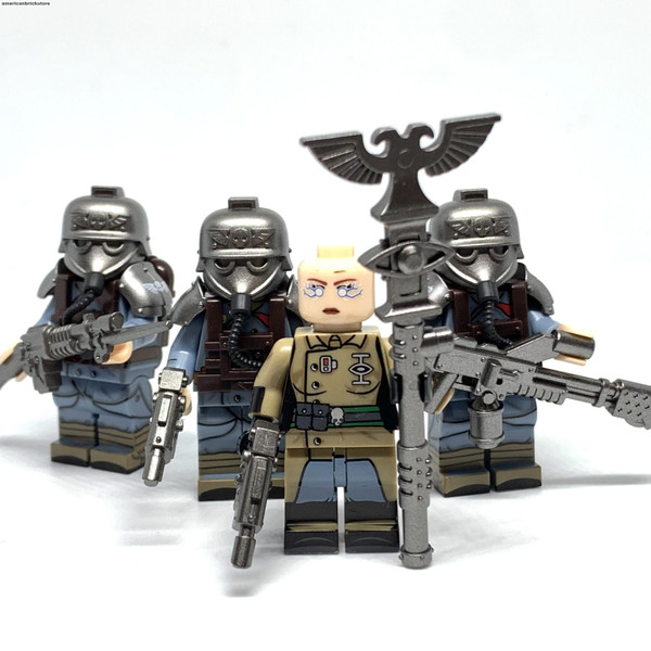 Death Corps of Krieg Warhammer 40k Minifigures Astra Militarum Psyker