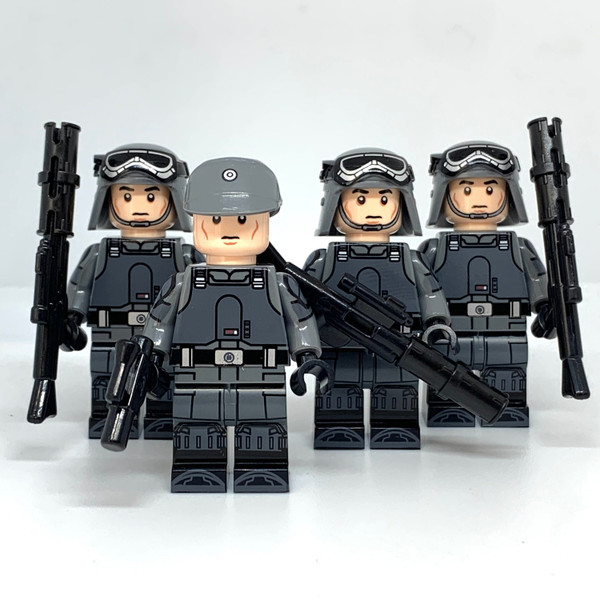 Star Wars Imperial Army Trooper Minifigures from Andor (Grey Troops and Officers)