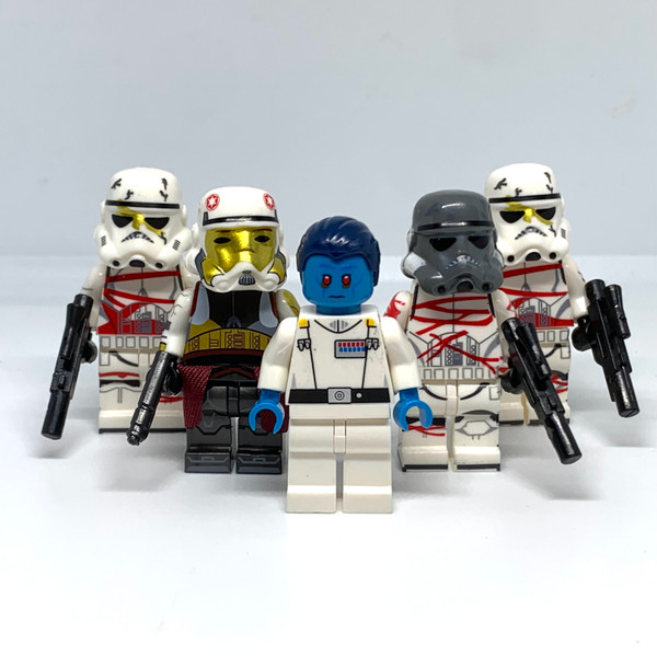 Admiral Thrawn Captain Enoch and Night Trooper Stormtrooper Minifigures Star Wars Ahsoka figures