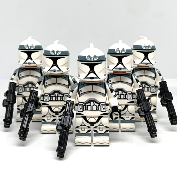 Wolfpack Clone Trooper Minifigures Star Wars Phase 1 Clones