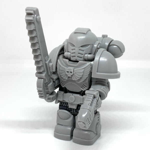 Space Marine Minifigure Blank Figure for Hand Painting with Weapon Pack Warhammer 40k