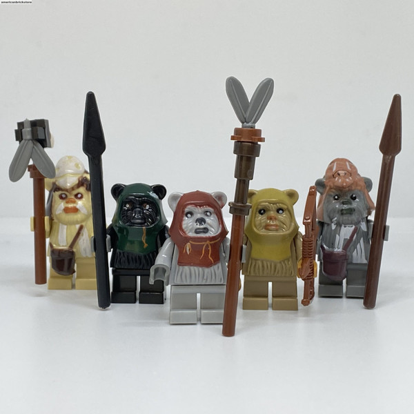 5 Ewok Minifigures Star Wars Endor Village