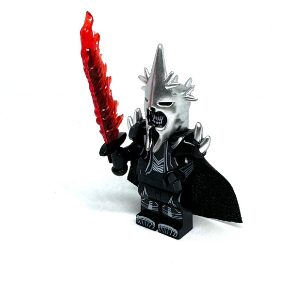 Witch-King of Angmar Minifigure Flaming Sword Lord of the Rings Nazgul Minifigure LOTR Witch-King of Angmar Minifigure Flaming Sword Lord of the Rings Nazgul Minifigure LOTR
