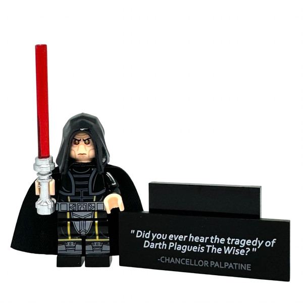 Darth Plagueis the Wise Minifigure Star Wars Sith Lord Darth Plagueis the Wise Minifigure Star Wars Sith Lord