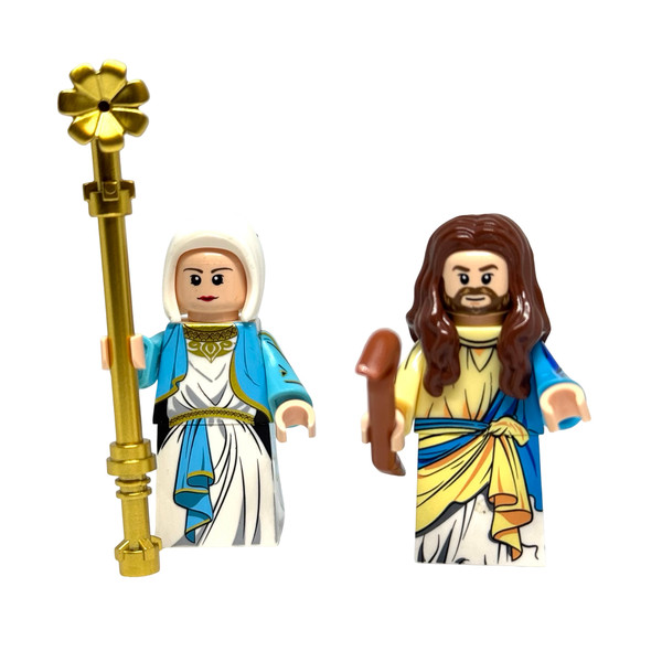 Mary and Jesus Minifigures Christ is King Christian Set