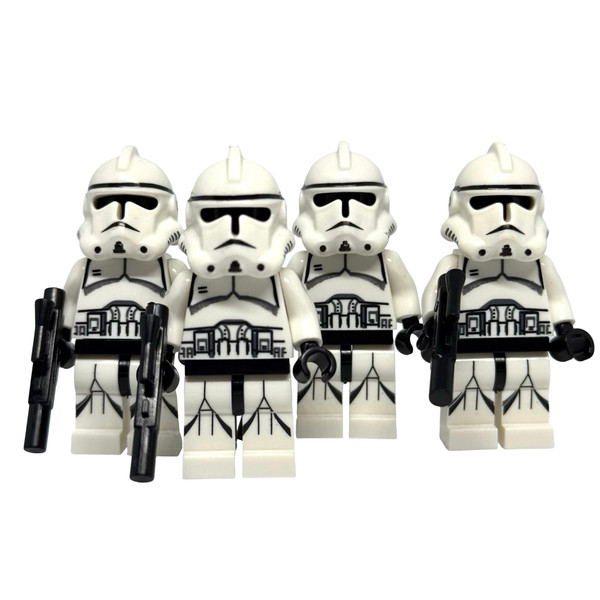 Retro Syle Clone Trooper Minifigures Set of 4