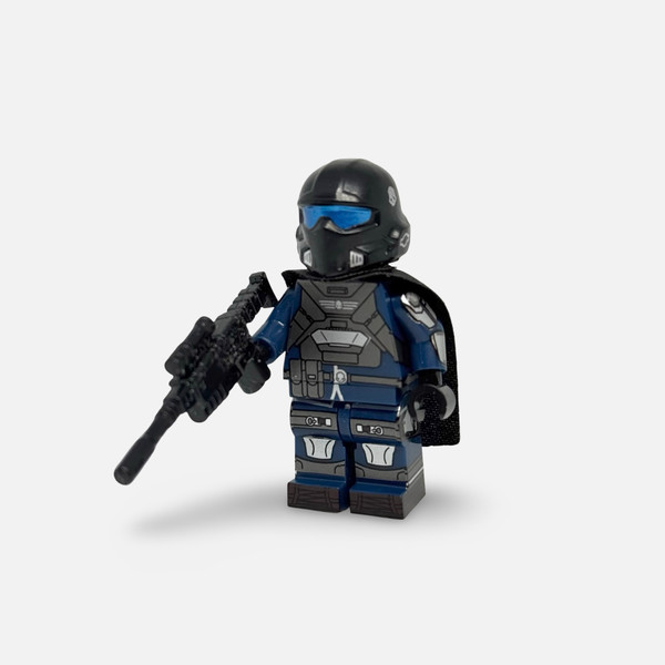 Helldiver Minifigure B-01 Tactical (Blue)
