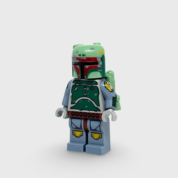 Retro Boba Fett Minifigure Empire Strikes Back Star Wars