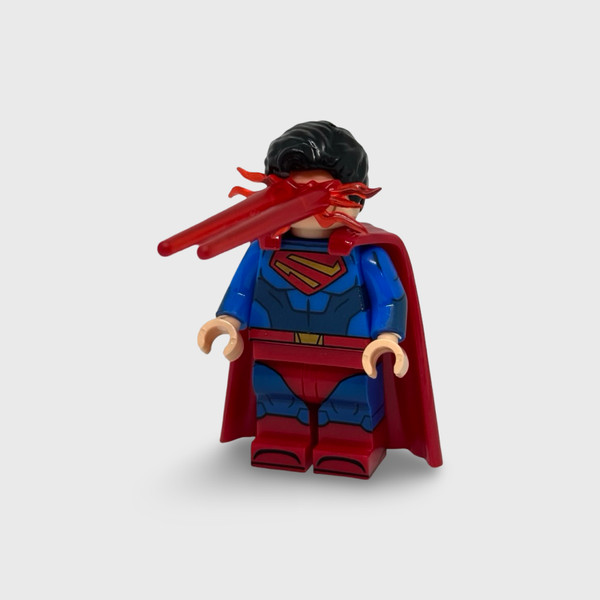 Superman Minifigure DC Comic Justice League with Laser Eyes