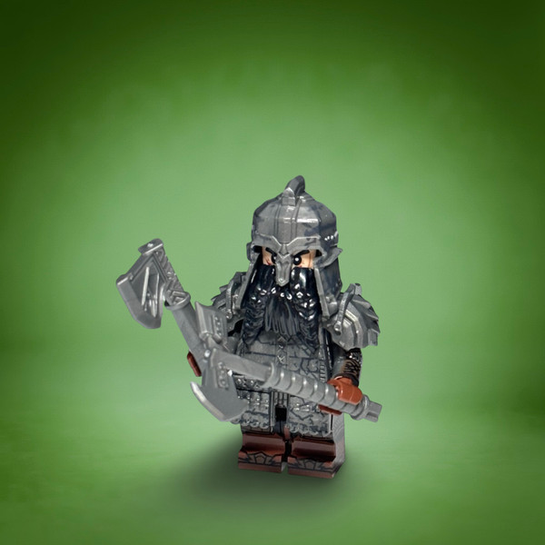 Dwarf Warrior Minifigure Lord of the Rings D