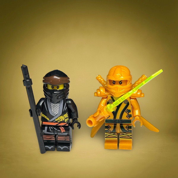 Ninjago Minifigures - Cole and Golden Ninja