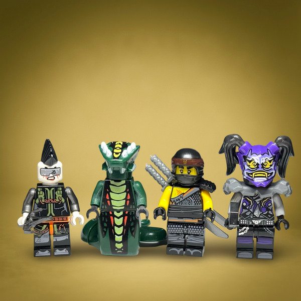 Ninjago Villains Minifigures - Frakjaw, Jet Jack, Acidicus