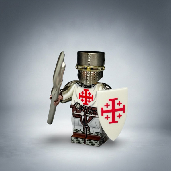 Crusader Knight Soldier Minifigure Castle Knights Warrior