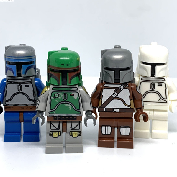 Classic Mandalorian Minifigures Star Wars Boba Fett Jango Fett Din Djarin Boba Prototype